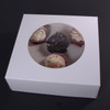 Pack x 100 6 cupcake Cardboard White Cake box with window