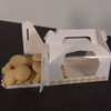 Pack x 20  Twin  Cardboard White Cupcake Boxes