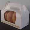 Pack x 20  Twin  Cardboard White Cupcake Boxes