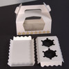 Pack x 50  Twin  Cardboard White Cupcake Boxes