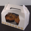 Pack x 50  Twin  Cardboard White Cupcake Boxes