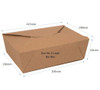 No 3 Kraft Food Takeaway Leakproof Boxes No 3 Kraft Food Takeaway Leakproof Boxes