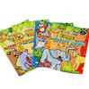 Party pack of 4 Animal World Boxes includes Activity books and Crayons