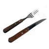 Quality Wooden handle steak Knives and fork