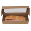 Pack x 50 Cardboard 9" Baguette Boxes 235 x 80 x 50mm