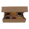 6/12 Jam Tart Cardboard Kraft Window Bakery Box 235 x 160 x 50mm with insert ( see qty options ) 