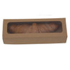 Cardboard 3/6 Jam Tart Kraft Window Boxes 235 x 80 x 50mm includes insert ( see qty options )