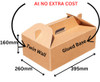 Food Carry Delivery Boxes Heavy Duty Kraft - Large L395 x W260 x H160mm Food Carry Delivery Boxes Heavy Duty Kraft - Large L395 x W260 x H160mm