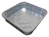 Pack of 10 9"x 9"x 1.5" ( 225 x 225 x 37mm ) Shallow Square Foil Containers