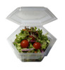 Pack x 50 750ml Microwavable Hexagonal 155 x 140 x 55mm  Hinged Lid Container 