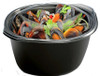 Large Handled Bowl Styled Microwavable Black base and Clear OPS Lid 2,300ml