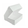 Pack x 25 8"x 8"x 4" ( 200 x 200 x 100mm ) white 1 piece Cake boxes