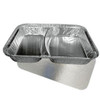 Case x 300  2 Compartment LARGE 980cc 9"x 7"x 1" foil Tray and Lids SPECIAL OFFER