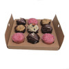 Pack x 10 Kraft Cardboard 9 Cupcake or 20 Mini Cupcake box with window