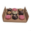 Pack x 25 Kraft Cardboard 9 Cupcake or 20 Mini Cupcake box with window