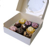 Pack x 10 - 4 Cupcake or 9 Mini Cupcake box with window White