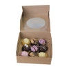 Pack x 20 - 4 Cupcake or 9 Mini Cupcake box with window Kraft