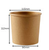 26oz Heavy duty Kraft Insulated Food Tubs & Cardboard Lid (see qty options)