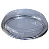 Pack of 5 Large ROUND 400mm SILVER EFFECT base & Clear Lid Platters