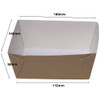 HOT TAKEAWAY BOX AND LID with window 140 x 140 x 50 mm PET Lined ( see options )