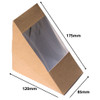 Pack x 50 Kraft Cardboard TRIPLE Plain Brown  wedges 85mm