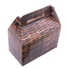 Pack of 10 Food Carry Picnic / Takeaway boxes  WICKER DESIGN includes Sandwich / Cake boxes,