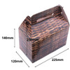 Pack of 10 Food Carry Picnic / Takeaway boxes  WICKER DESIGN includes Sandwich / Cake boxes,