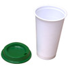 Pack of 25 16oz Polyproplene White RE-USABLE Hot Cup and Lid