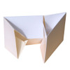 5"x 5"x 2.5" ( 130 X 130 X 63mm ) Self erecting 1 piece plain white cake boxes