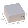 5"x 5"x 2.5" ( 130 X 130 X 63mm ) Self erecting 1 piece plain white cake boxes