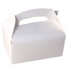 Pack x 10 Childrens Cardboard meal boxes Small Plain White