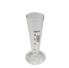 Conical jaytec Measure Crystal Clear Glass Stamped 10 grads 10ml