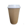 16oz Kraft Twin Wall Cup with Lids