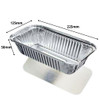 9"x 5"x 2" ( 225 x 125 x 50mm ) Long Oblong Foil Containers and LIDS Specials ( Case of 50 )