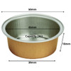 Gold Foil Baking  Cups 50mm dia. depth 18mm - see qty options 