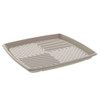 Large 14" Sabert Square Pulp Platter and Clear Lid ( 355 x 355 x 80mm ) Pack x 5