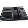 5 Compartment Buffet Tray with 4 seperate Lids per tray 320 x 260mm ( Pack x 5 )