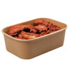 Kraft Recyclable Microwavable Food Boxes 750ml / 26oz 170 x 120 x 55mm ( see options )
