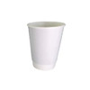 12oz / 34cl Compostable White Double Wall Hot Paper Cups