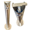 Sanitizer Station  Free standing hands free stainless steel for any size pump dispenser
