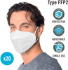 FFP2 NR Particle Filtering Half Face Mask Unvalved