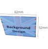 Pack x 105 Union Jack background Labels ( 7 sheets x 15 labels ) 62 x 52mm