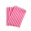 7" x 9" (175 X 225mm ) Pink Candy Stripe Paper Bags