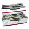 Pack of 50 Knives and Forks Sabert Mozaik Silver Effect Knife 20cm Metallised Reusable or Disposable