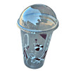 Quality Costa Coffee 16oz Sumertime Cooler Smoothie Cup and dome Lid with Hole and without  with Paper Straw Pack x 10
