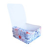 Cardboard Takeaway Burger Box Standard 110 x 110 x 55 mm White Printed - Pack x 50