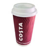 Costa Coffee Large  20oz Ripple Cup with Sip Thro Lid (Pack of 24)