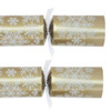 12" Winter Snowdrift Gold Crackers - Pack of 10