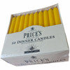 Price 8" Yellow straight sided  Premium Quality Dinner Candles