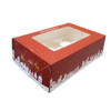 Large Christmas Mince Pie Boxes 245x 176 x 75mm with card insert ( see qty options )